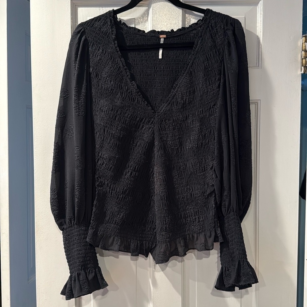 NWT Free People Smocked In Love
Long Sleeve Top size lg